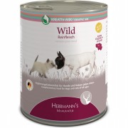 24er-SET 100% Wild NICHT BIO 800g Hund und Katze Nassfutter Herrmann
